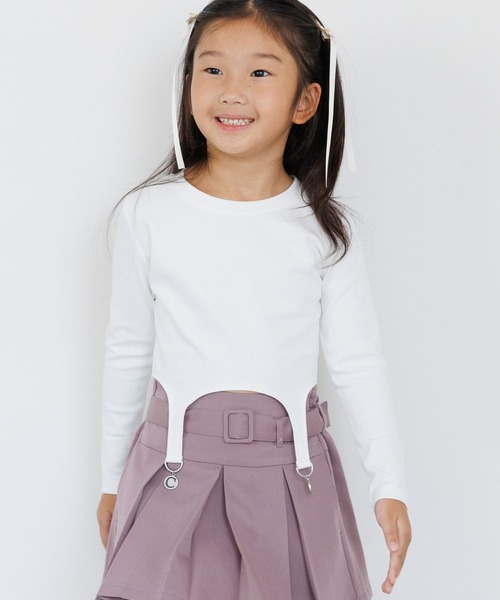 10C REPIPI（ジューシーレピピ）の「【10C REPIPI】HEMスソチャームトップス（Tシャツ/カットソー・キッズ・ブラック/ホワイト・130cm/120cm/110cm）」の6枚目の写真