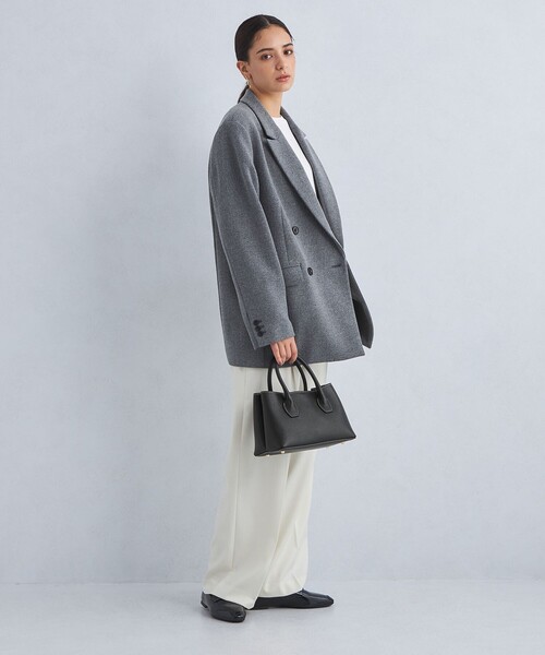 MARCO BIANCHINI(マルコビアンチーニ)の「<MARCO BIANCHINI> ボックス ボストン 2WAY バッグ 2(ショルダーバッグ・レディース・ベージュ/ライトグレー/ブラック/オフホワイト・FREE)」の11枚目の写真