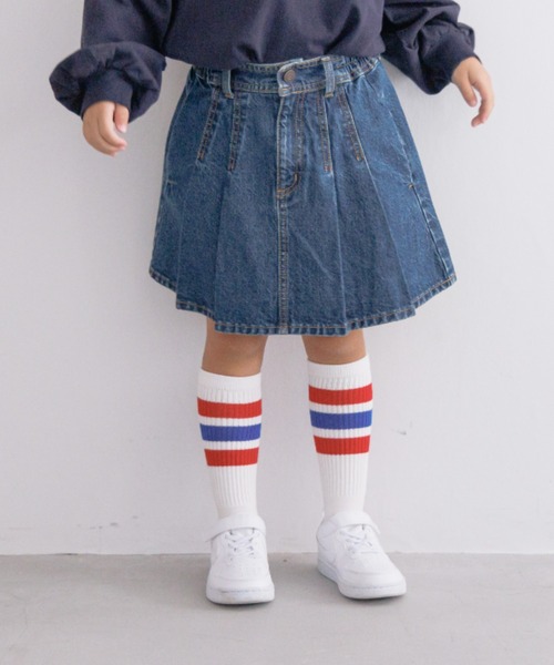 LOWRYS FARM（ローリーズファーム）の「フトラインハイソックス　135759（ソックス/靴下・キッズ・イエロー/グリーン/ブラック/パープル/レッド/ネイビー/ブルー/ピンク・M/XL/L/LARGE/MEDIUM/X-LARGE）」の8枚目の写真