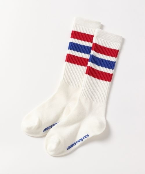 LOWRYS FARM（ローリーズファーム）の「フトラインハイソックス　135759（ソックス/靴下・キッズ・イエロー/グリーン/ブラック/パープル/レッド/ネイビー/ブルー/ピンク・M/XL/L/LARGE/MEDIUM/X-LARGE）」の12枚目の写真