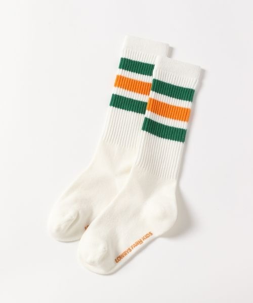 LOWRYS FARM（ローリーズファーム）の「フトラインハイソックス　135759（ソックス/靴下・キッズ・イエロー/グリーン/ブラック/パープル/レッド/ネイビー/ブルー/ピンク・M/XL/L/LARGE/MEDIUM/X-LARGE）」の13枚目の写真