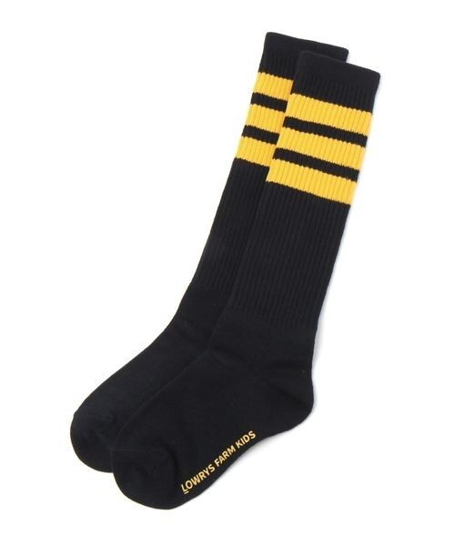 LOWRYS FARM（ローリーズファーム）の「フトラインハイソックス　135759（ソックス/靴下・キッズ・イエロー/グリーン/ブラック/パープル/レッド/ネイビー/ブルー/ピンク・M/XL/L/LARGE/MEDIUM/X-LARGE）」の15枚目の写真