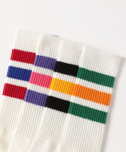 LOWRYS FARM（ローリーズファーム）の「フトラインハイソックス　135759（ソックス/靴下・キッズ・イエロー/グリーン/ブラック/パープル/レッド/ネイビー/ブルー/ピンク・M/XL/L/LARGE/MEDIUM/X-LARGE）」の19枚目の写真