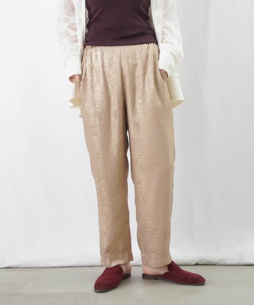 LUCA/LADY LUCK LUCA(ルカ/レディラックルカ)の「LC/LLL 箔テーパードパンツ / シャイニーイージーパンツ(その他パンツ・レディース・グレー/ベージュ/ブラック・38/36)」の11枚目の写真