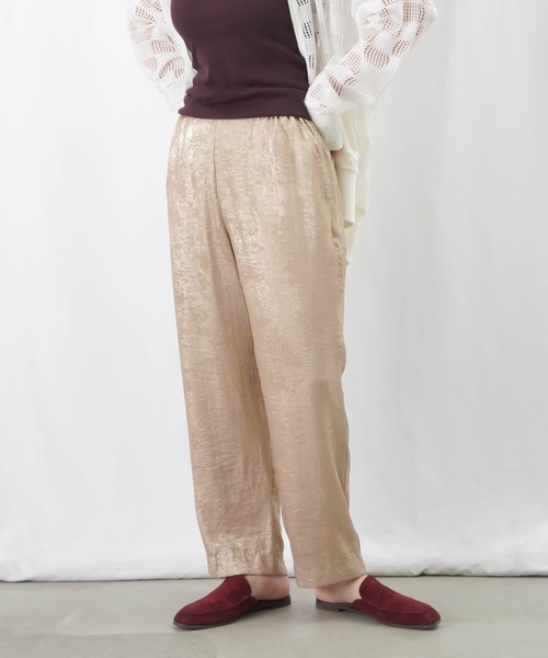 LUCA/LADY LUCK LUCA(ルカ/レディラックルカ)の「LC/LLL 箔テーパードパンツ / シャイニーイージーパンツ(その他パンツ・レディース・グレー/ベージュ/ブラック・38/36)」の10枚目の写真