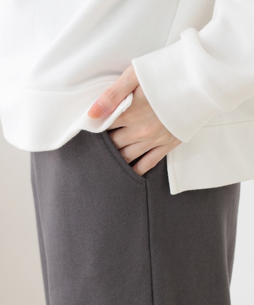 Honeys（ハニーズ）の「ワンポイントルームウェア（上下セット）（ルームウェア/パジャマ・レディース・ベージュ/ブラック/オフホワイト・S/M/L/LL）」の11枚目の写真