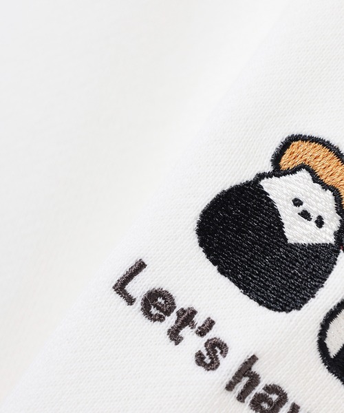 Honeys（ハニーズ）の「ワンポイントルームウェア（上下セット）（ルームウェア/パジャマ・レディース・ベージュ/ブラック/オフホワイト・S/M/L/LL）」の14枚目の写真