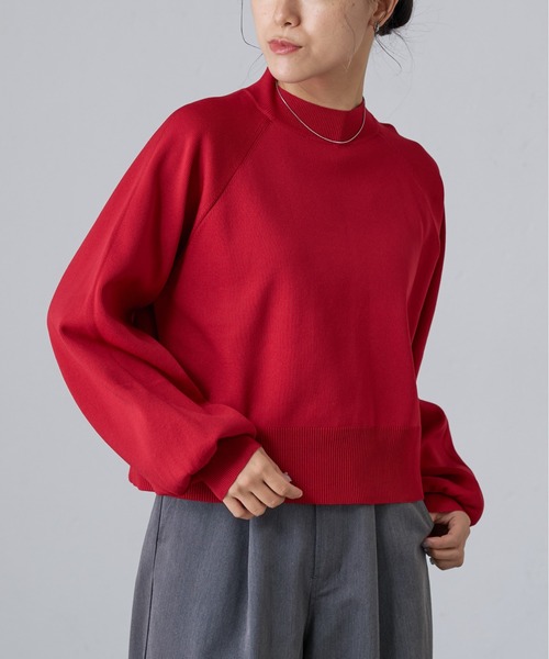 COLONY 2139（コロニートゥーワンスリーナイン）の「エステルヤーンラグランプルオーバー（ニット/セーター・レディース・ブルー/レッド/ブラック/パープル/チャコールグレー/ライトグレー・FREE）」の6枚目の写真