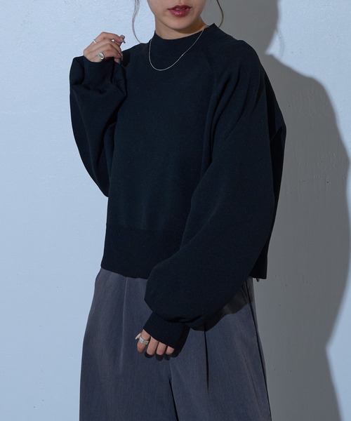 COLONY 2139（コロニートゥーワンスリーナイン）の「エステルヤーンラグランプルオーバー（ニット/セーター・レディース・ブルー/レッド/ブラック/パープル/チャコールグレー/ライトグレー・FREE）」の8枚目の写真