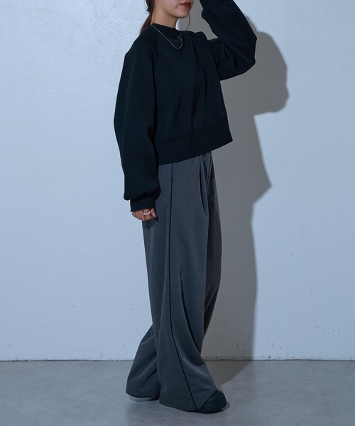 COLONY 2139（コロニートゥーワンスリーナイン）の「エステルヤーンラグランプルオーバー（ニット/セーター・レディース・ブルー/レッド/ブラック/パープル/チャコールグレー/ライトグレー・FREE）」の12枚目の写真