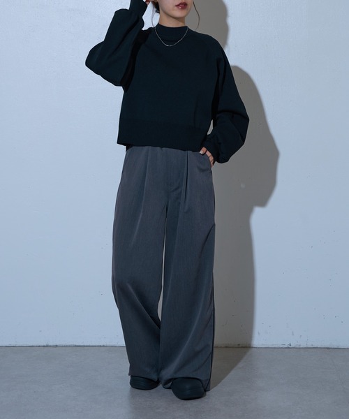 COLONY 2139（コロニートゥーワンスリーナイン）の「エステルヤーンラグランプルオーバー（ニット/セーター・レディース・ブルー/レッド/ブラック/パープル/チャコールグレー/ライトグレー・FREE）」の14枚目の写真