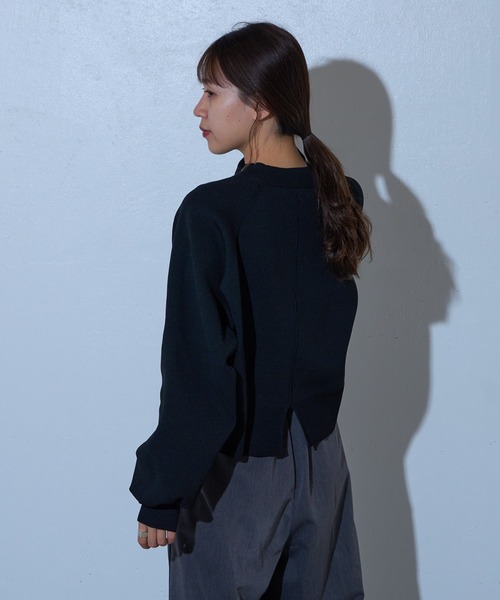 COLONY 2139（コロニートゥーワンスリーナイン）の「エステルヤーンラグランプルオーバー（ニット/セーター・レディース・ブルー/レッド/ブラック/パープル/チャコールグレー/ライトグレー・FREE）」の9枚目の写真