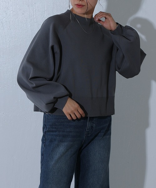 COLONY 2139（コロニートゥーワンスリーナイン）の「エステルヤーンラグランプルオーバー（ニット/セーター・レディース・ブルー/レッド/ブラック/パープル/チャコールグレー/ライトグレー・FREE）」の18枚目の写真