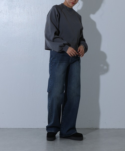 COLONY 2139（コロニートゥーワンスリーナイン）の「エステルヤーンラグランプルオーバー（ニット/セーター・レディース・ブルー/レッド/ブラック/パープル/チャコールグレー/ライトグレー・FREE）」の19枚目の写真