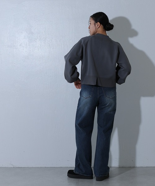 COLONY 2139（コロニートゥーワンスリーナイン）の「エステルヤーンラグランプルオーバー（ニット/セーター・レディース・ブルー/レッド/ブラック/パープル/チャコールグレー/ライトグレー・FREE）」の20枚目の写真