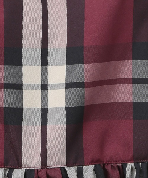 Sugar spoon（シュガースプーン）の「・SUGAR　SPOON　チェックペプラムビスチェ（ベスト・レディース・ブルー/ボルドー・FREE）」の15枚目の写真