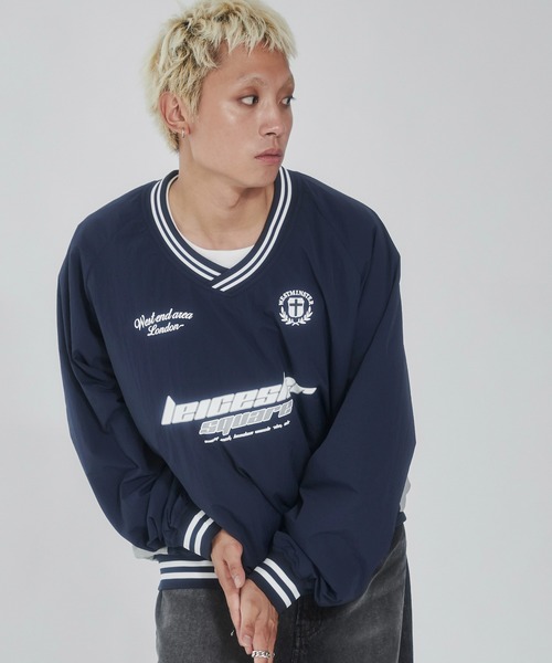 WEGO（ウィゴー）の「WEGO/ナイロンゲームロゴプルオーバー（スウェット・メンズ・ブラック/ネイビー・LARGE/MEDIUM/SMALL）」の10枚目の写真