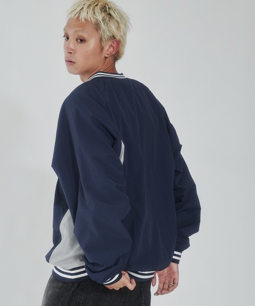 WEGO（ウィゴー）の「WEGO/ナイロンゲームロゴプルオーバー（スウェット・メンズ・ブラック/ネイビー・LARGE/MEDIUM/SMALL）」の12枚目の写真