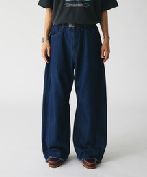 WIDE CURVED DENIM PANTS / ワイドカーブデニムパンツ