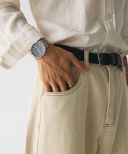 Adoon plain(アドーンプレーン)の「WIDE CURVED DENIM PANTS / ワイドカーブデニムパンツ(デニムパンツ・メンズ・キナリ/インディゴブルー・MEDIUM/LARGE)」の18枚目の写真