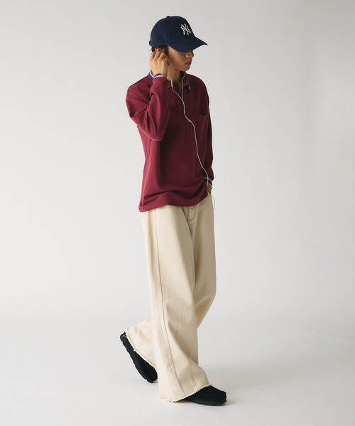 Adoon plain(アドーンプレーン)の「WIDE CURVED DENIM PANTS / ワイドカーブデニムパンツ(デニムパンツ・メンズ・キナリ/インディゴブルー・MEDIUM/LARGE)」の22枚目の写真
