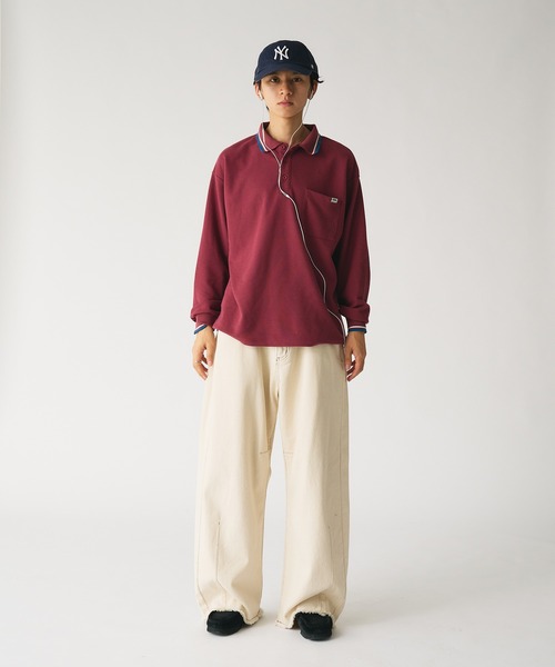 Adoon plain(アドーンプレーン)の「WIDE CURVED DENIM PANTS / ワイドカーブデニムパンツ(デニムパンツ・メンズ・キナリ/インディゴブルー・MEDIUM/LARGE)」の17枚目の写真