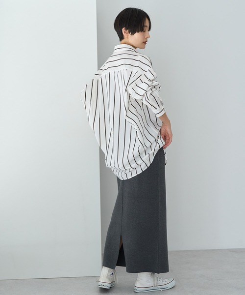 AMERICAN HOLIC（アメリカンホリック）の「ミラノリブニットタイトスカート（スカート・レディース・アイボリー/ブラック/ブルーグリーン/杢グレー・S/L/M）」の18枚目の写真