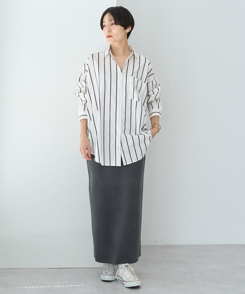 AMERICAN HOLIC（アメリカンホリック）の「ミラノリブニットタイトスカート（スカート・レディース・アイボリー/ブラック/ブルーグリーン/杢グレー・S/L/M）」の19枚目の写真