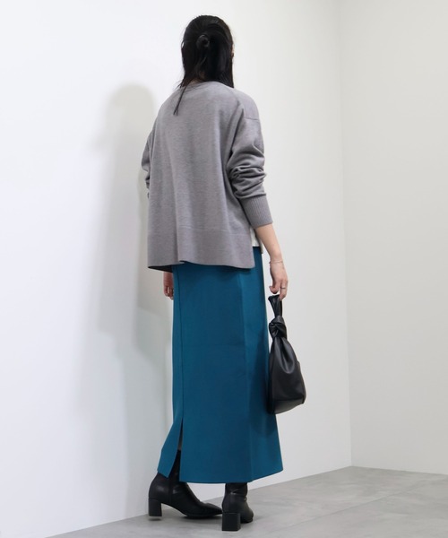 AMERICAN HOLIC（アメリカンホリック）の「ミラノリブニットタイトスカート（スカート・レディース・アイボリー/ブラック/ブルーグリーン/杢グレー・S/L/M）」の21枚目の写真