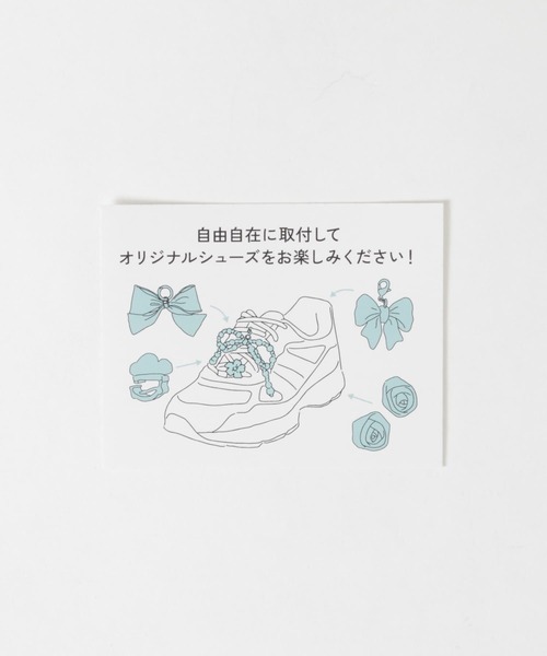 SMELLY（スメリー）の「ローズモチーフスニーカーチャーム（シューケア用品・レディース・シルバー・-）」の7枚目の写真