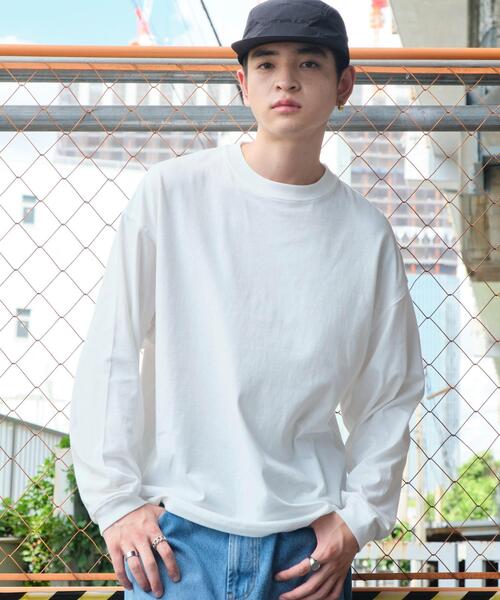 WEGO(ウィゴー)の「WEGO/ビッグコットンT(Tシャツ/カットソー・メンズ・ホワイト/ブラック・MEDIUM/LARGE)」の5枚目の写真