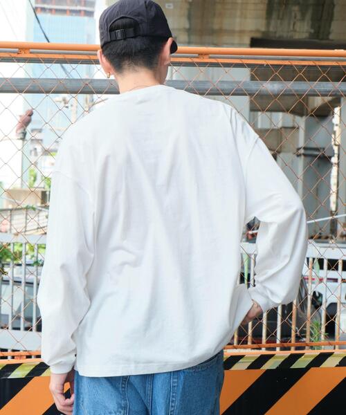 WEGO(ウィゴー)の「WEGO/ビッグコットンT(Tシャツ/カットソー・メンズ・ホワイト/ブラック・MEDIUM/LARGE)」の6枚目の写真