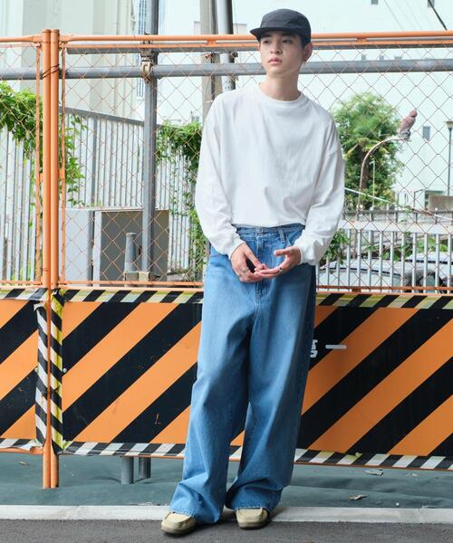 WEGO(ウィゴー)の「WEGO/ビッグコットンT(Tシャツ/カットソー・メンズ・ホワイト/ブラック・MEDIUM/LARGE)」の8枚目の写真