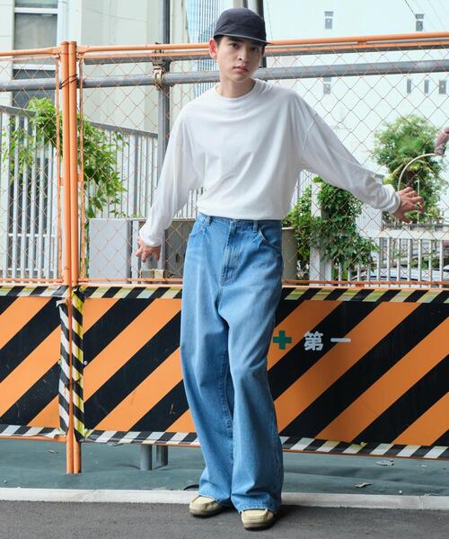 WEGO(ウィゴー)の「WEGO/ビッグコットンT(Tシャツ/カットソー・メンズ・ホワイト/ブラック・MEDIUM/LARGE)」の9枚目の写真