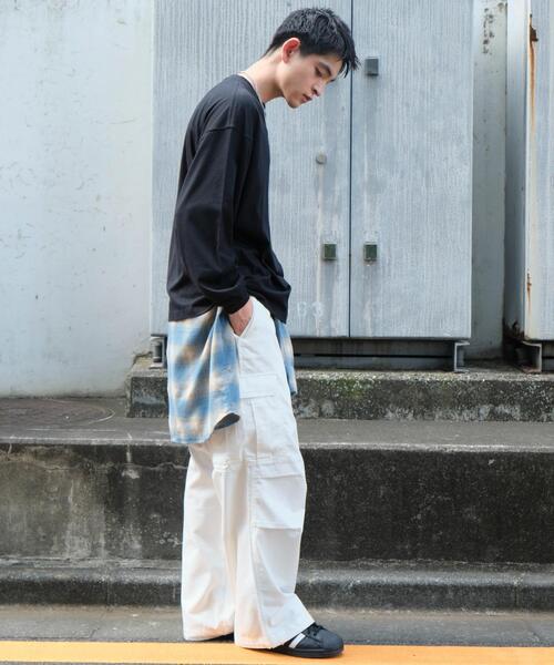 WEGO(ウィゴー)の「WEGO/ビッグコットンT(Tシャツ/カットソー・メンズ・ホワイト/ブラック・MEDIUM/LARGE)」の14枚目の写真