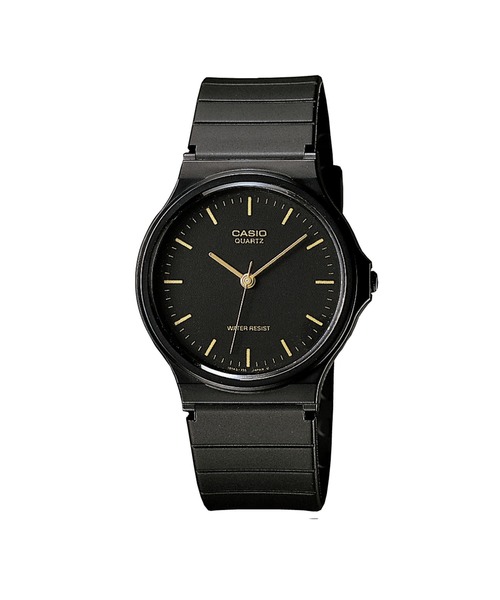 CASIO(カシオ)の「CASIO Collection / MQ-24-1ELJH(アナログ腕時計・メンズ・ブラック×ゴールド・FREE)」の1枚目の写真