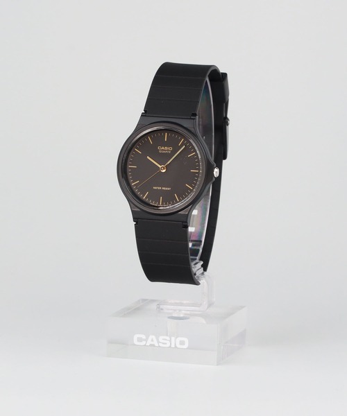 CASIO(カシオ)の「CASIO Collection / MQ-24-1ELJH(アナログ腕時計・メンズ・ブラック×ゴールド・FREE)」の4枚目の写真
