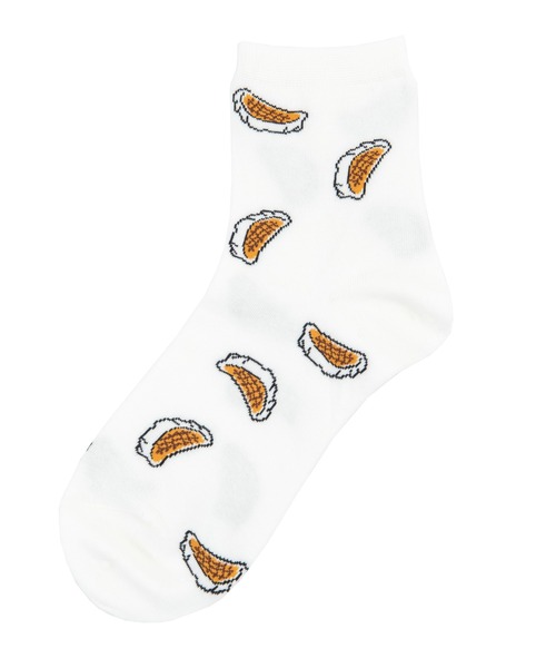 PUNYUS（プニュズ）の「フード総柄ソックス（ソックス/靴下・レディース・レッド系その他/ブルー・FREE）」の2枚目の写真