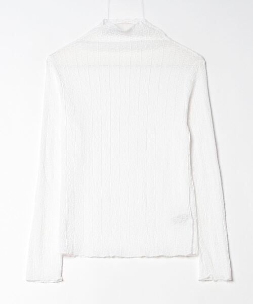 Per sist ence（パーシエンス）の「シアーレースメローハイネックトップス（Tシャツ/カットソー・レディース・ホワイト/ブラック/ベージュ・FREE）」の5枚目の写真