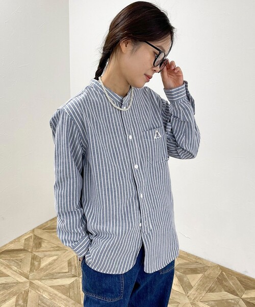 【セール】【GEVACO/ゲバコ】OXバンドカラー長袖シャツ（シャツ/ブラウス）｜fredy emue（フレディエミュ） 7,810円