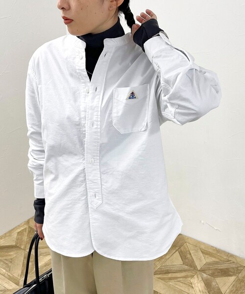 fredy emue（フレディエミュ）の「【GEVACO/ゲバコ】OXバンドカラー長袖シャツ（シャツ/ブラウス・レディース・オフホワイト/ホワイト系その他4/ブルー系その他7/ブラック系その他/ブラック系その他3・38）」の11枚目の写真