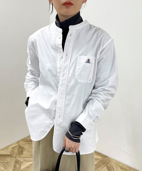 fredy emue（フレディエミュ）の「【GEVACO/ゲバコ】OXバンドカラー長袖シャツ（シャツ/ブラウス・レディース・オフホワイト/ホワイト系その他4/ブルー系その他7/ブラック系その他/ブラック系その他3・38）」の13枚目の写真