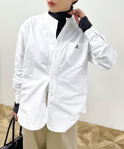 fredy emue（フレディエミュ）の「【GEVACO/ゲバコ】OXバンドカラー長袖シャツ（シャツ/ブラウス・レディース・オフホワイト/ホワイト系その他4/ブルー系その他7/ブラック系その他/ブラック系その他3・38）」の15枚目の写真