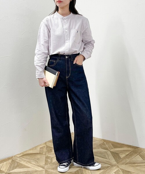 fredy emue（フレディエミュ）の「【GEVACO/ゲバコ】OXバンドカラー長袖シャツ（シャツ/ブラウス・レディース・オフホワイト/ホワイト系その他4/ブルー系その他7/ブラック系その他/ブラック系その他3・38）」の17枚目の写真