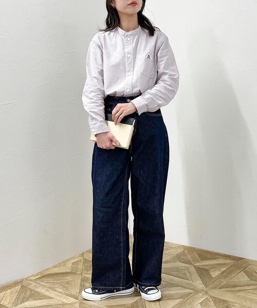 fredy emue（フレディエミュ）の「【GEVACO/ゲバコ】OXバンドカラー長袖シャツ（シャツ/ブラウス・レディース・オフホワイト/ホワイト系その他4/ブルー系その他7/ブラック系その他/ブラック系その他3・38）」の20枚目の写真