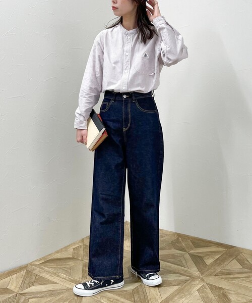 fredy emue（フレディエミュ）の「【GEVACO/ゲバコ】OXバンドカラー長袖シャツ（シャツ/ブラウス・レディース・オフホワイト/ホワイト系その他4/ブルー系その他7/ブラック系その他/ブラック系その他3・38）」の21枚目の写真