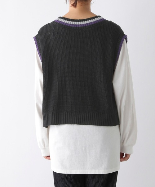 LEPSIM（レプシィム）の「【産前・産後対応】マタニティ／チルデンベストセットチュニック　149138（マタニティウェア/グッズ・レディース・ベージュ/ブラック・FREE）」の15枚目の写真