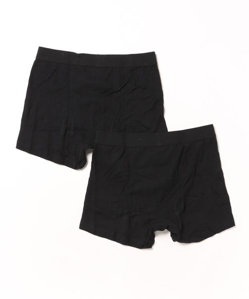 NUMBER (N)INE(ナンバーナイン)の「【FRUIT OF THE LOOM】NUMBER(N)INEコラボ 2パックワッフルボクサーショーツ(ボクサーパンツ・メンズ・ブラック/グレー・L/M/XL)」の3枚目の写真