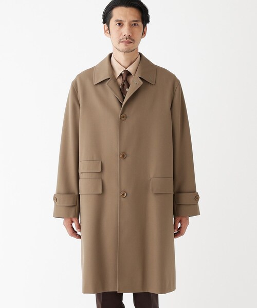 TAKEO KIKUCHI(タケオキクチ)の「◆【THE FLAGSHIP】ヴィンテージギャバジン ステンカラー コート(ステンカラーコート・メンズ・ネイビー/サンドベージュ・02/03/04)」の14枚目の写真