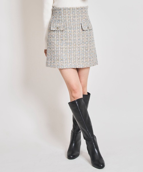 【セール】ツイードミニスカート（スカート）｜31 Sons de mode（トランテアン ソン ドゥ モード）